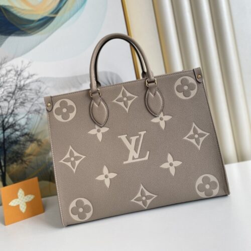 Alternative view of Louis Vuitton Onthego MM Monogram Empreinte Tote Bag Dove Cream 35cm M45494