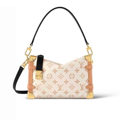 Louis Vuitton Side Trunk MM Monogram Shoulder Bag Dune 23Cm M46907