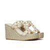 Valentino Garavani Rockstud Wedge In Leather 90mm White 4W2S0GI5DYM YBS