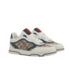 Gucci Men Re Web GG Canvas Trainer Beige And Blue 821730 AAEMC 9566