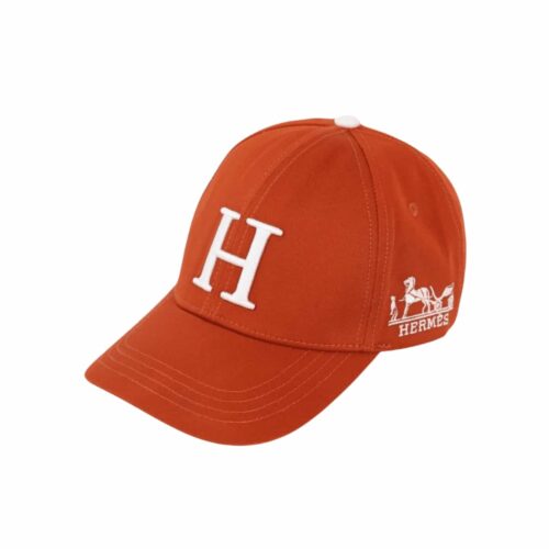 Hermes Nevada New Carriage Baseball Cap Orange