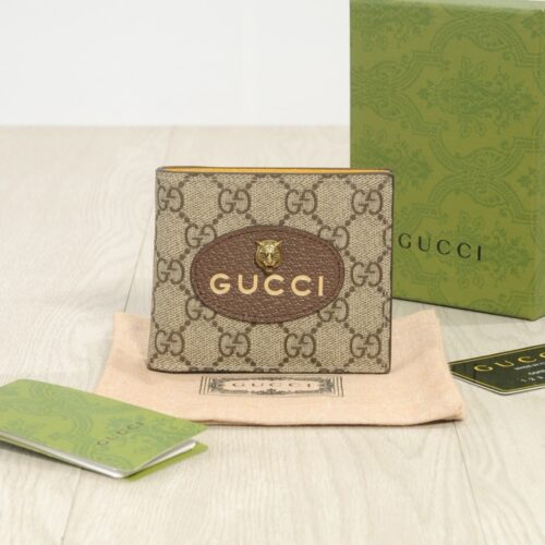 Alternative view of Gucci Neo Vintage GG Supreme Wallet Beige Ebony 12cm