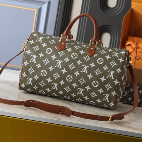 Alternative view of Louis Vuitton Speedy P9 Bandoulière 40 Monogram Top Handle Bag Green Sancha 40cm M15244
