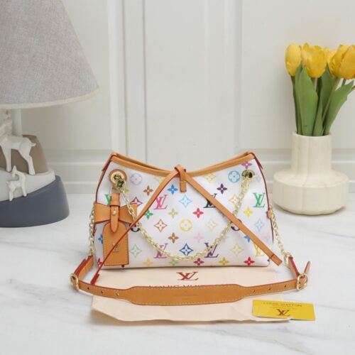Alternative view of Louis Vuitton CarryAll BB Monogram Canvas Shoulder Bag Multicoloured 26cm