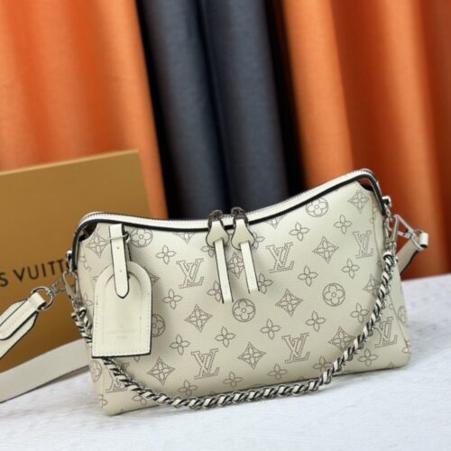 Alternative view of Louis Vuitton Hand It All PM Monogram Mahina Shoulder Bag Creme Beige 29Cm M24114