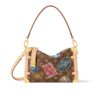 Louis Vuitton Side Trunk MM Flight Mode Gaston Monogram Canvas Shoulder Bag Brown 23Cm M47085
