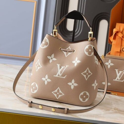 Alternative view of Louis Vuitton Néonoé MM Bicolor Monogram Empreinte Bucket Bag Arizona 26Cm M45808