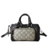 Louis Vuitton Keepall Bandoulière 25 Monogram Canvas Handle Bag Black And Green 25Cm