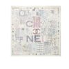 Chanel Square Scarf Silk Twill Multicolor In White 90cm AA8619 B09320 NK635
