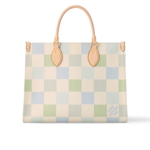 Louis Vuitton Onthego MM Damier Giant Tote Bag Pistachio 35Cm N40518