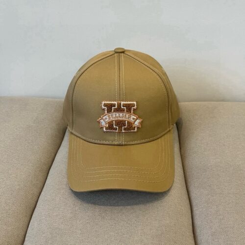 Alternative view of Hermes Davis H Sellier Cap Beige H232032N D156