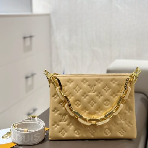 Alternative view of Louis Vuitton Coussin PM Monogram Embossed Shoulder Bag Yellow 26Cm M25112