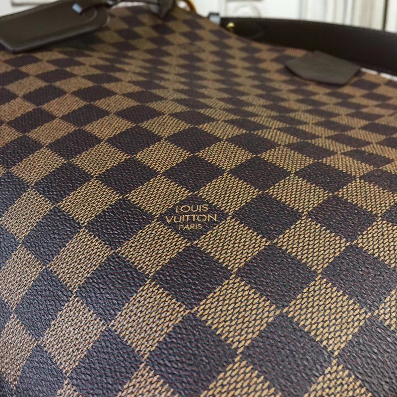 Louis Vuitton Graceful PM Damier Ebene Hobo Bag Brown Red 35cm N44044 - Image 5