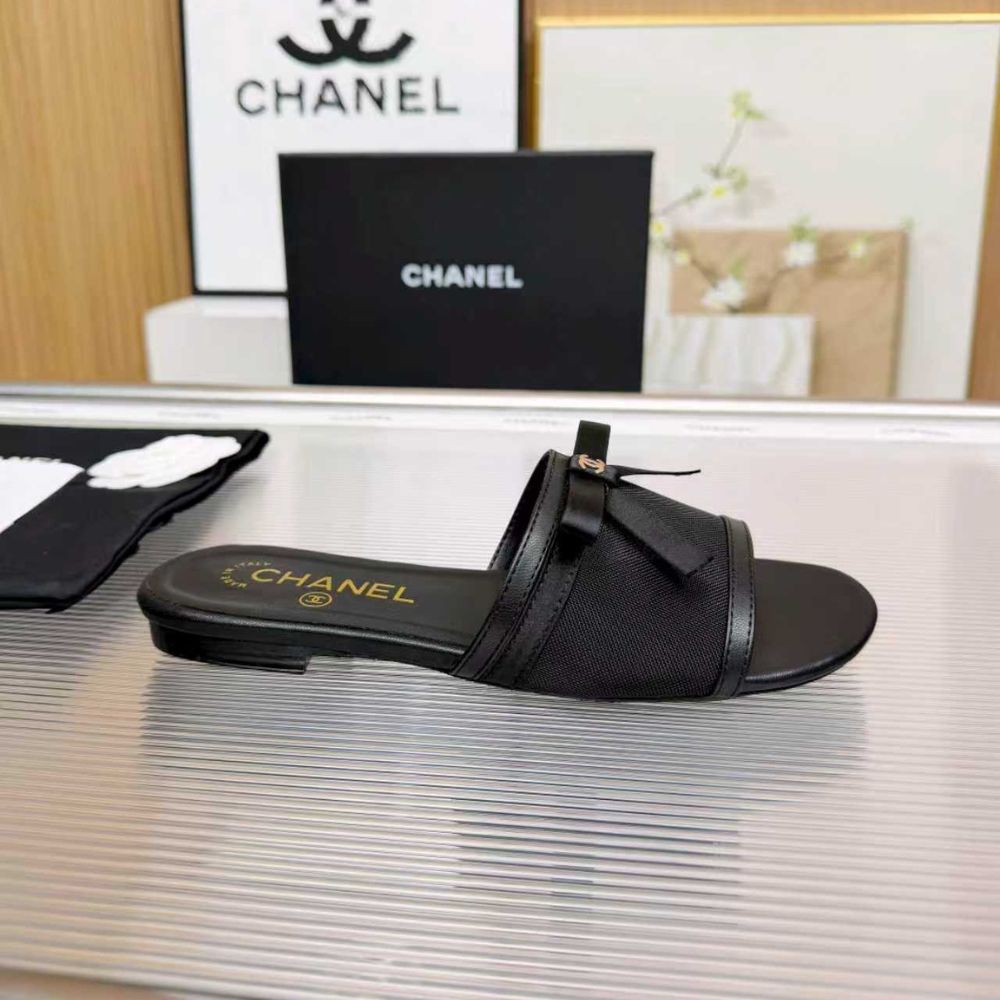 Chanel Mules Mesh Black G47023 B23486 94305 - Image 2