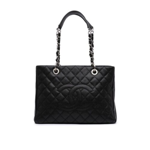 Chanel Grand Shopping Bag Large Grain Leather Tote Bag Black 34cm