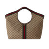 Gucci Giglio Large GG Monogram Canvas Tote Bag Beige And Dark Brown 60Cm 853971 FAFFP 2547