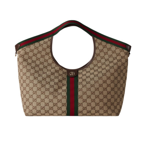 Gucci Giglio Large GG Monogram Canvas Tote Bag Beige And Dark Brown 60Cm 853971 FAFFP 2547