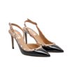 Valentino Garavani Rockstud Slingback Pump Patent Leather Black 85mm