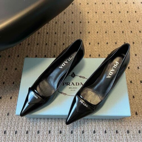Alternative view of Prada Brushed Leather Pumps Black 1I928M 055 F0002 F 075