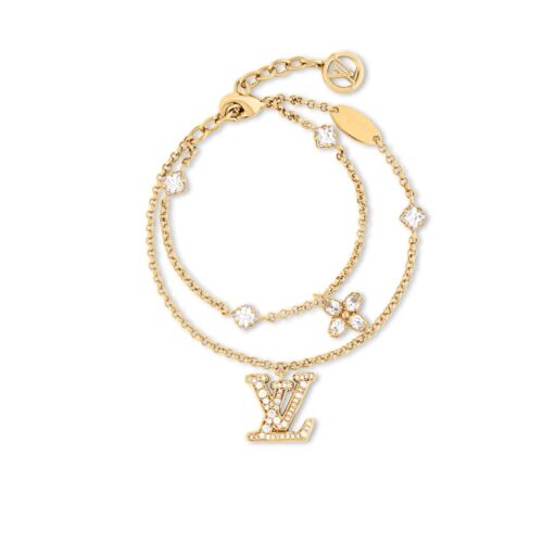 Louis Vuitton Lady Lv Bracelet Gold M1582A