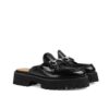 Gucci Leather Mule With Horsebit Black 764207 Ds800 1000