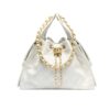 Chanel 25 Medium Shiny Leather Handbags White 34cm AS5293 B20304 10601