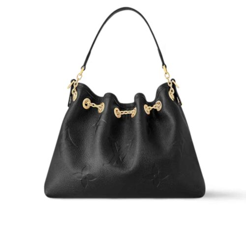 Louis Vuitton Bundle Monogram Empreinte Shoulder Black Washed 28Cm M47209