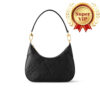 [Super Vip 1:1] Louis Vuitton Bagatelle Monogram Empreinte Leather Black 22Cm M46002