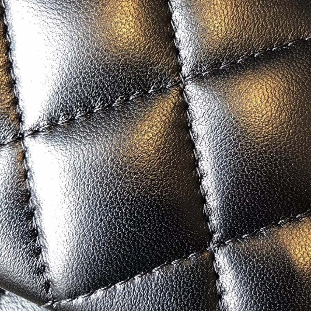 Chanel Classic 11.12 Medium Smooth Leather Flap Bag Black 25cm A01112 Y01295 94305 - Image 6