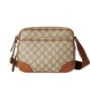 Gucci GG Emblem Small GG Monogram Canvas Crossbody Bag Beige And Brown 23Cm 821160 FAED3 9786