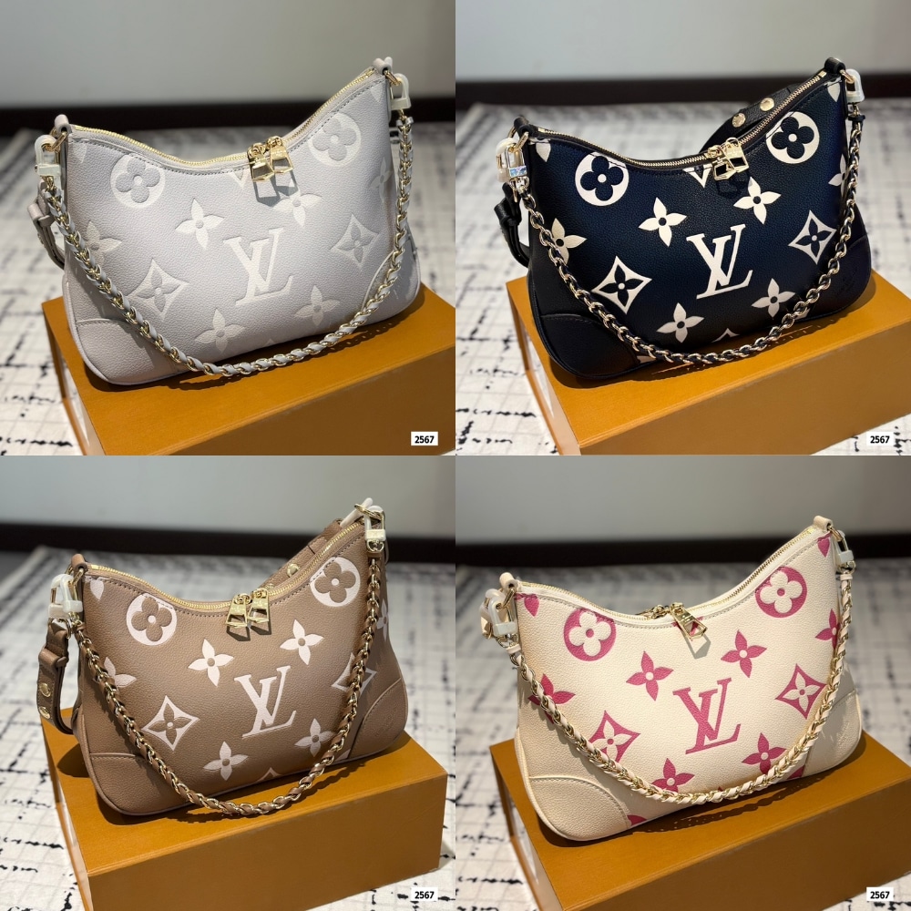 Louis Vuitton Boulogne PM Bicolor Monogram Empreinte Shoulder Bag Crème 26cm M13224 - Image 3