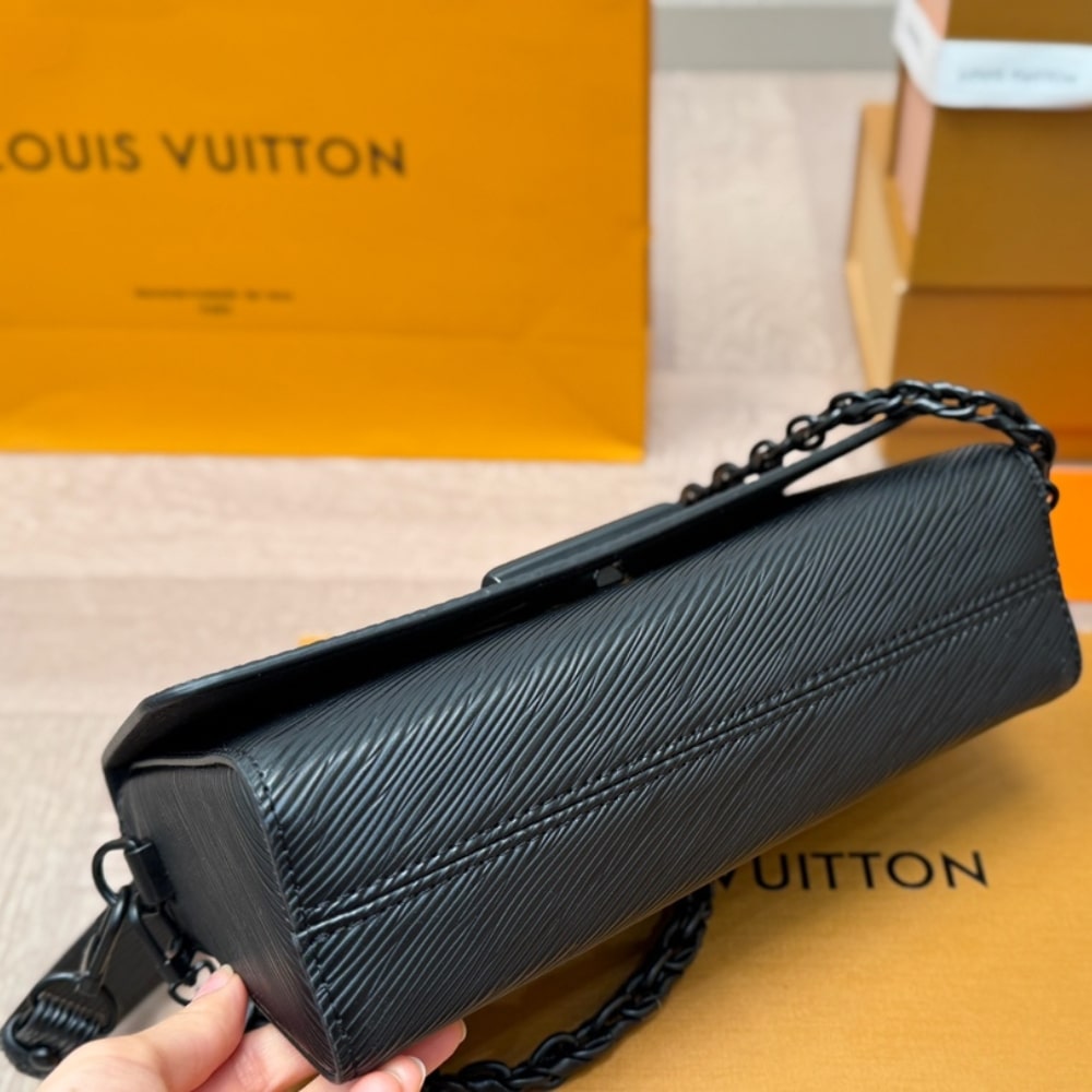 Louis Vuitton Twist West Epi Leather Shoulder Bag Black 23Cm M25336 - Image 6