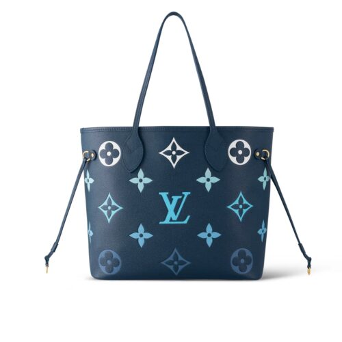 Louis Vuitton Neverfull MM Gradient Tote Bag Blue 31Cm M46514