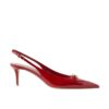 Valentino Vlogo The Bold Edition Slingback Pumps 60mm In Patent Leather Red