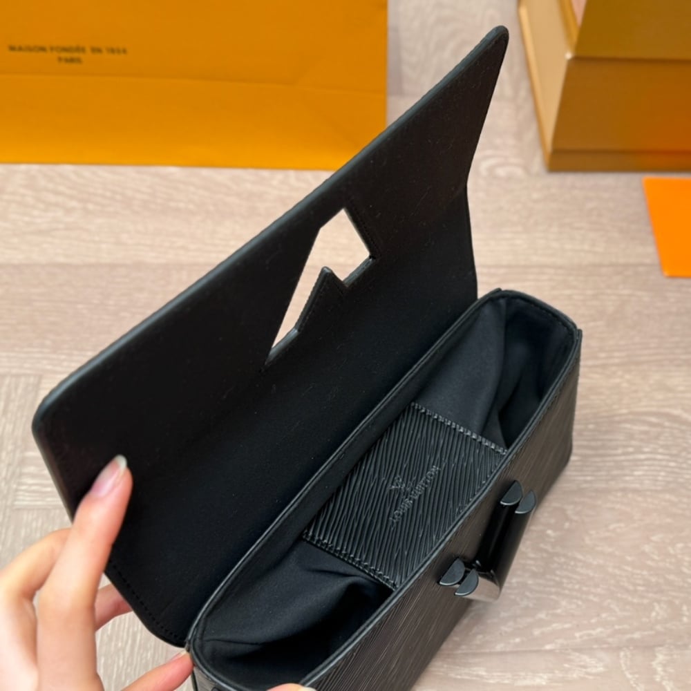Louis Vuitton Twist West Epi Leather Shoulder Bag Black 23Cm M25336 - Image 8