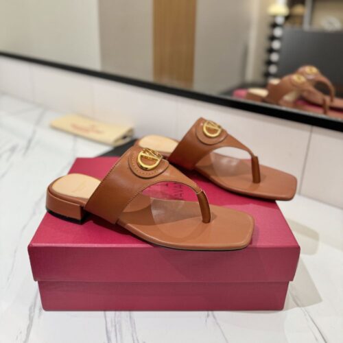 Alternative view of Valentino Garavani Vlogo Signature Sandals Brown 6W0S0LA9DSHN58