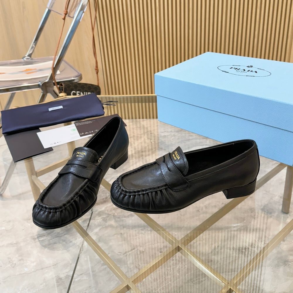 Prada Leather Loafers Black 1D175O 007 F0002 F 020 - Image 6