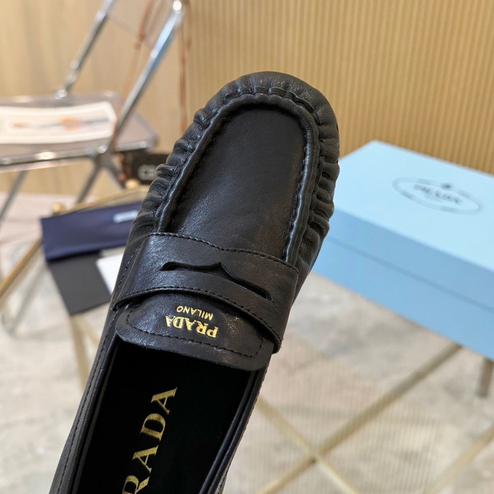 Prada Leather Loafers Black 1D175O 007 F0002 F 020 - Image 10