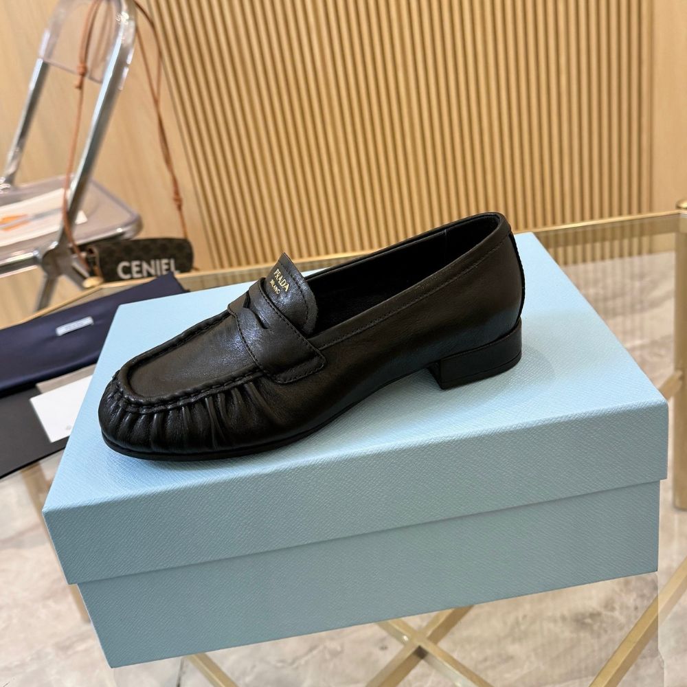 Prada Leather Loafers Black 1D175O 007 F0002 F 020 - Image 4