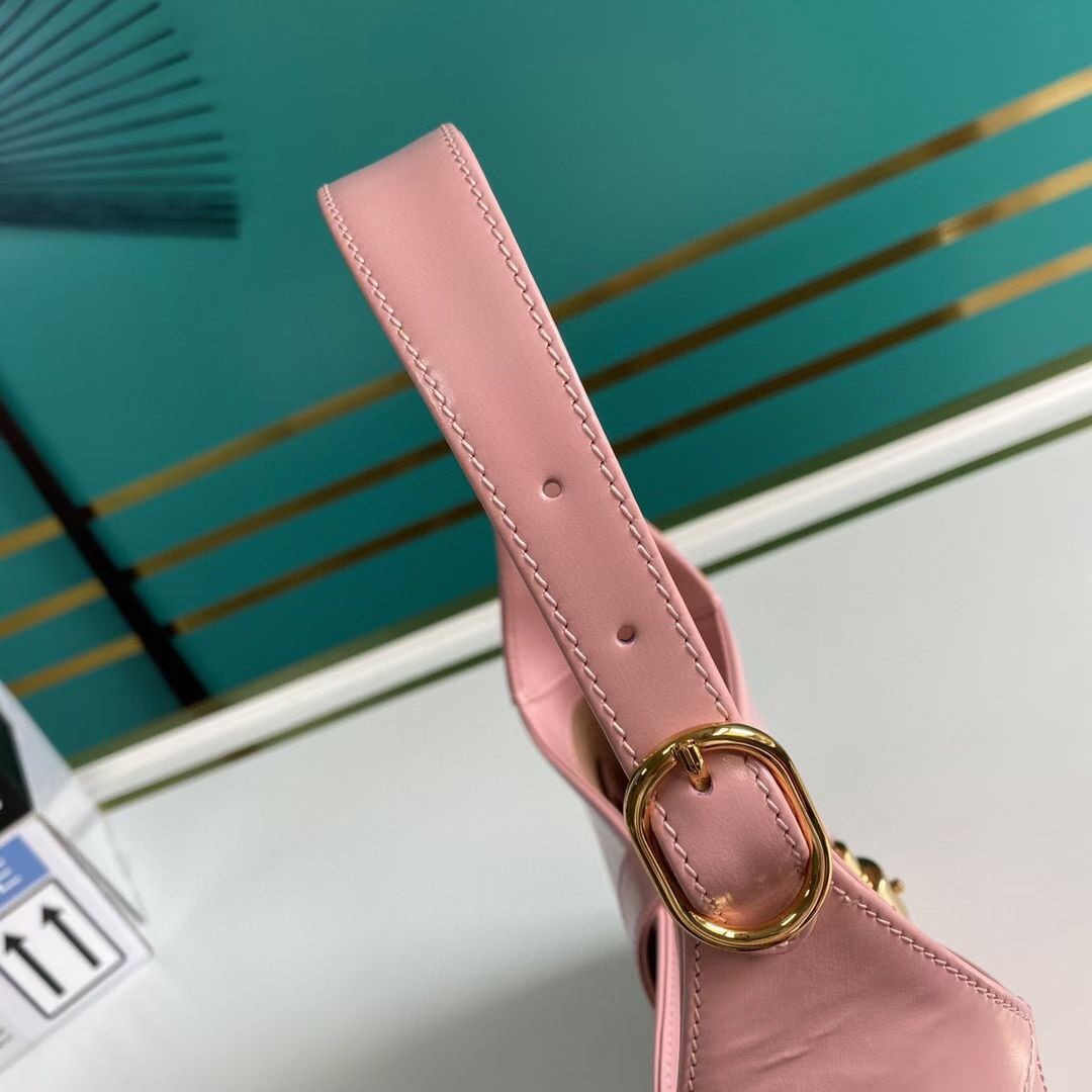 Gucci Jackie 1961 Mini Leather Shoulder Bag Light Pink 19Cm 637091 10O0G 5815 - Image 9