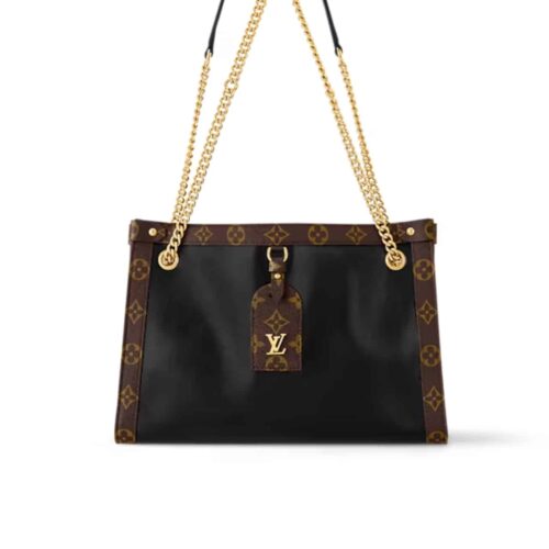 Louis Vuitton Nova PM Leather Shoulder Bag Black 31Cm M13140