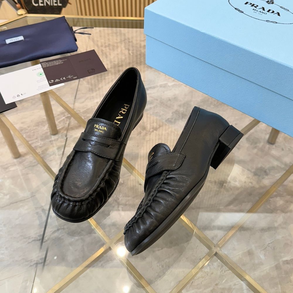 Prada Leather Loafers Black 1D175O 007 F0002 F 020 - Image 7