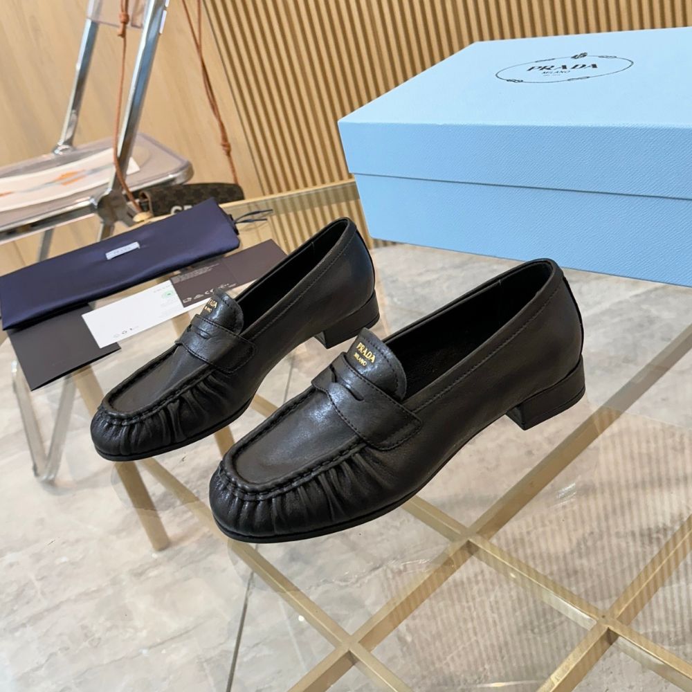 Prada Leather Loafers Black 1D175O 007 F0002 F 020 - Image 5