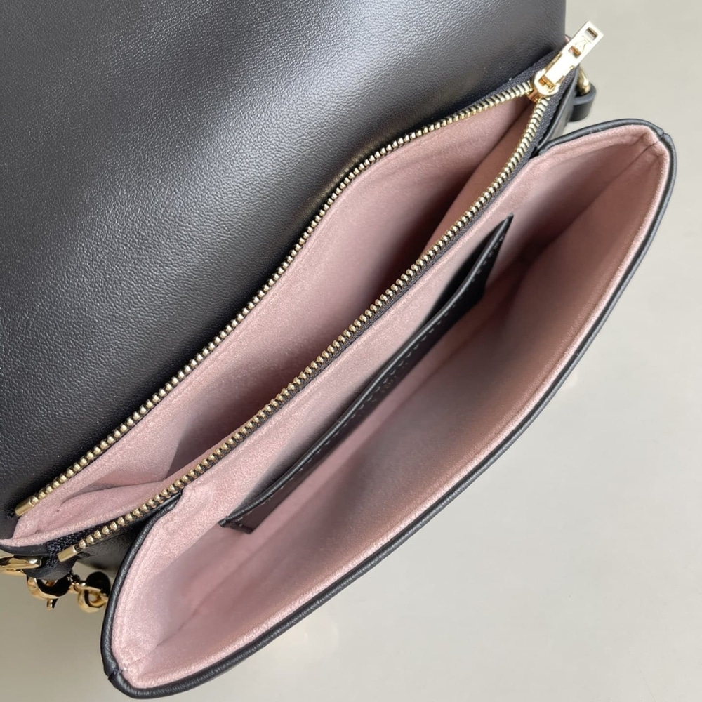 Louis Vuitton Pochette Coussin Monogram Embossed Crossbody Bag Black 20Cm M82116 - Image 9