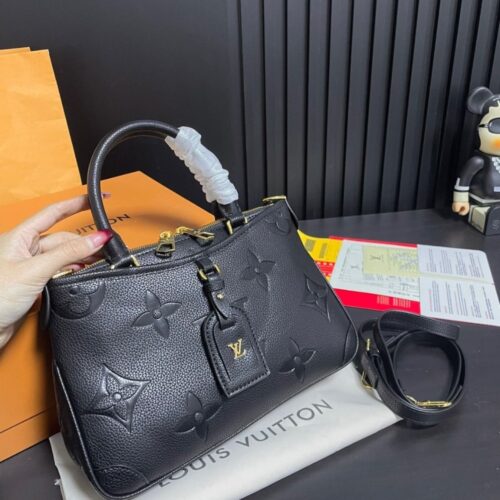 Alternative view of Louis Vuitton Trianon PM Monogram Empreinte Handle Bag Black 28Cm M46488