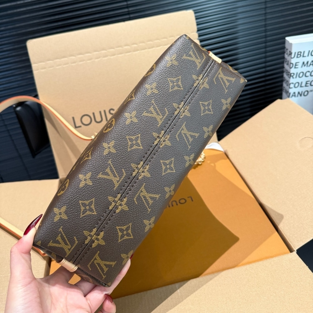 Louis Vuitton Multipass Medium Grained Leather Shoulder Bag Brown 27Cm M27825 - Image 6