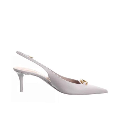 Valentino Vlogo The Bold Edition Slingback Pumps 60mm In White