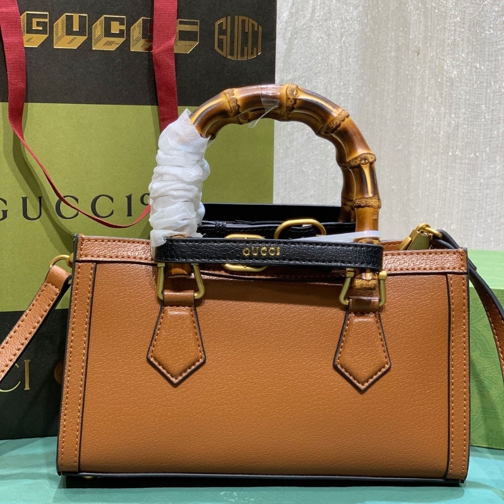 Gucci Diana Small Shoulder Bag Brown Leather 25cm 735153 DJ24T 2548 - Image 3