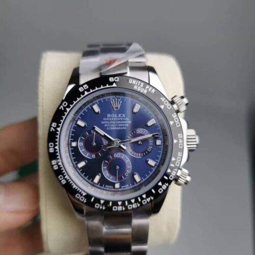 Alternative view of Rolex Cosmograph Daytona Oyster Oystersteel White Gold And Dark Blue 40Mm