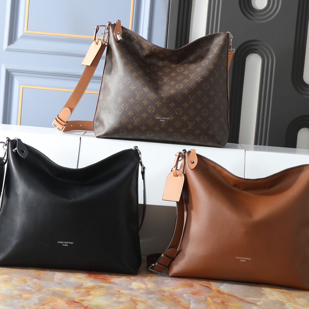 Louis Vuitton Vagabond Hobo Malletier Caramel Brown 48Cm M28392 - Image 9